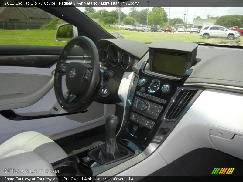 Radiant Silver Metallic / Light Titanium/Ebony 2011 Cadillac CTS -V Coupe