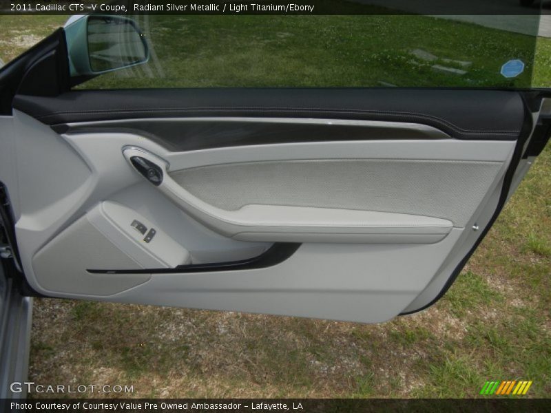 Radiant Silver Metallic / Light Titanium/Ebony 2011 Cadillac CTS -V Coupe