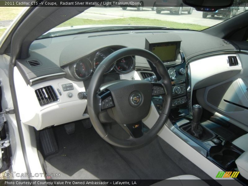 Radiant Silver Metallic / Light Titanium/Ebony 2011 Cadillac CTS -V Coupe