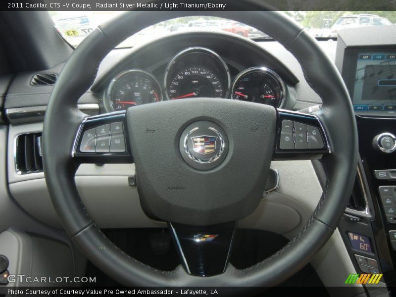 Radiant Silver Metallic / Light Titanium/Ebony 2011 Cadillac CTS -V Coupe