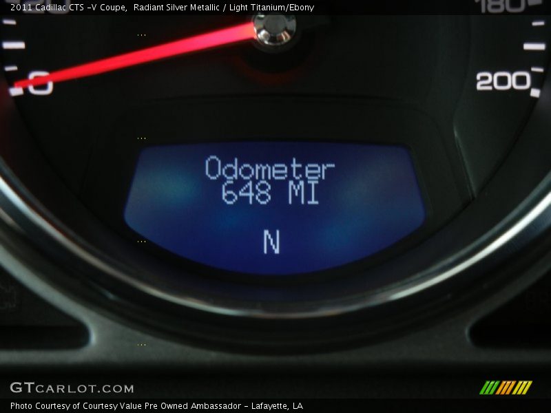 Radiant Silver Metallic / Light Titanium/Ebony 2011 Cadillac CTS -V Coupe