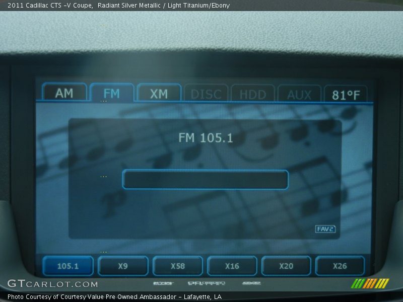 Radiant Silver Metallic / Light Titanium/Ebony 2011 Cadillac CTS -V Coupe