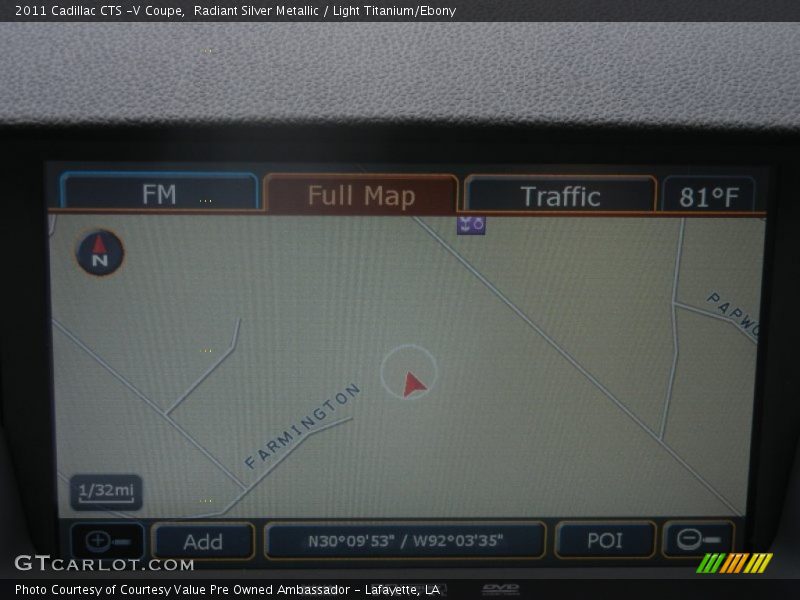 Radiant Silver Metallic / Light Titanium/Ebony 2011 Cadillac CTS -V Coupe