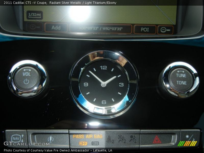 Radiant Silver Metallic / Light Titanium/Ebony 2011 Cadillac CTS -V Coupe