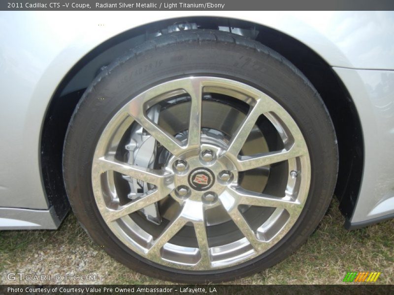 Radiant Silver Metallic / Light Titanium/Ebony 2011 Cadillac CTS -V Coupe