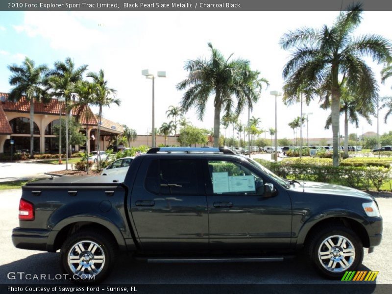 Black Pearl Slate Metallic / Charcoal Black 2010 Ford Explorer Sport Trac Limited