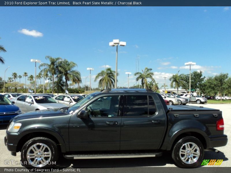 Black Pearl Slate Metallic / Charcoal Black 2010 Ford Explorer Sport Trac Limited
