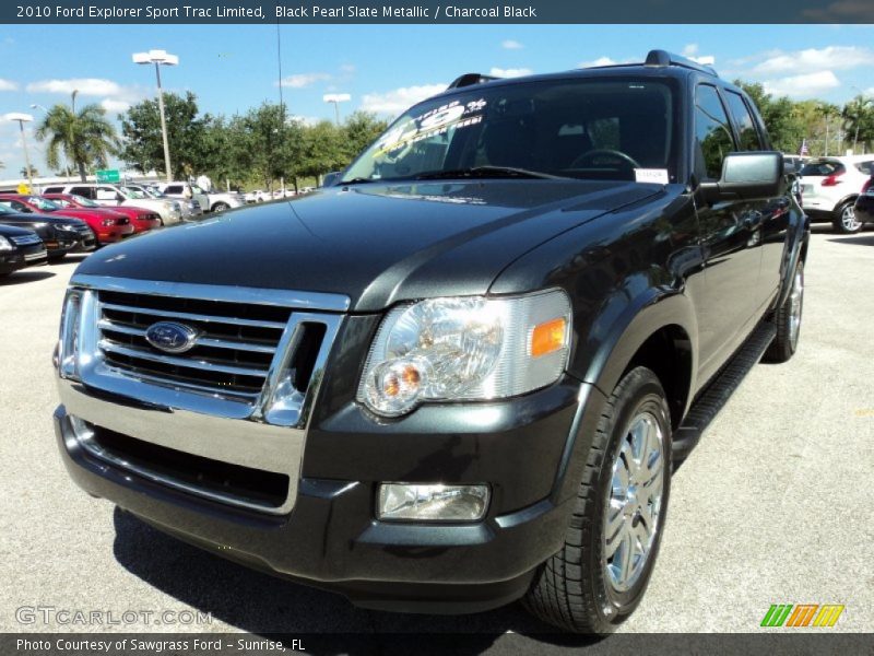 Black Pearl Slate Metallic / Charcoal Black 2010 Ford Explorer Sport Trac Limited
