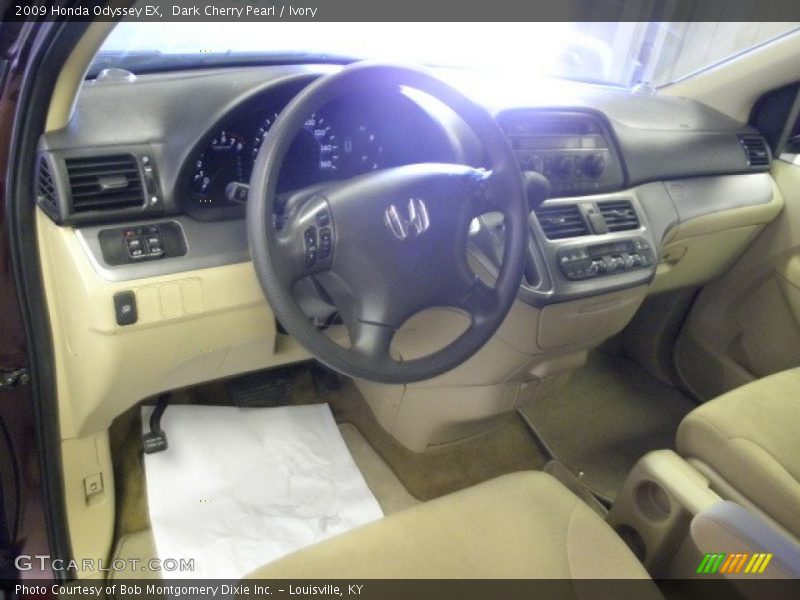 Dark Cherry Pearl / Ivory 2009 Honda Odyssey EX