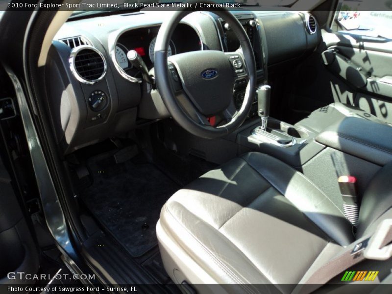 Black Pearl Slate Metallic / Charcoal Black 2010 Ford Explorer Sport Trac Limited