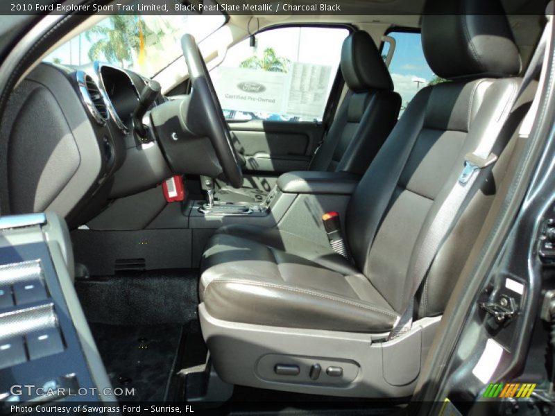 Black Pearl Slate Metallic / Charcoal Black 2010 Ford Explorer Sport Trac Limited