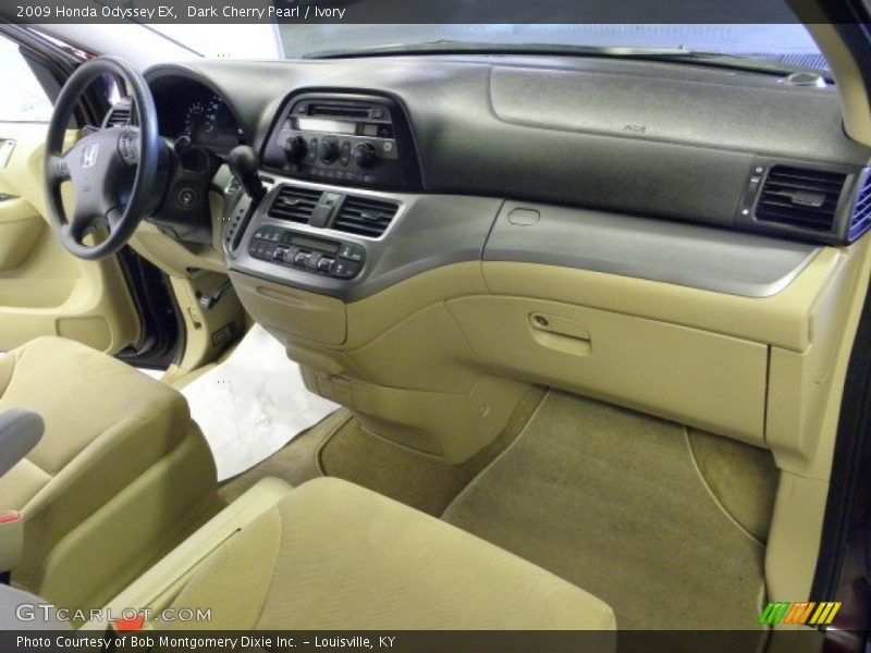 Dark Cherry Pearl / Ivory 2009 Honda Odyssey EX