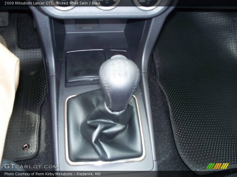 Wicked White Satin / Black 2009 Mitsubishi Lancer GTS