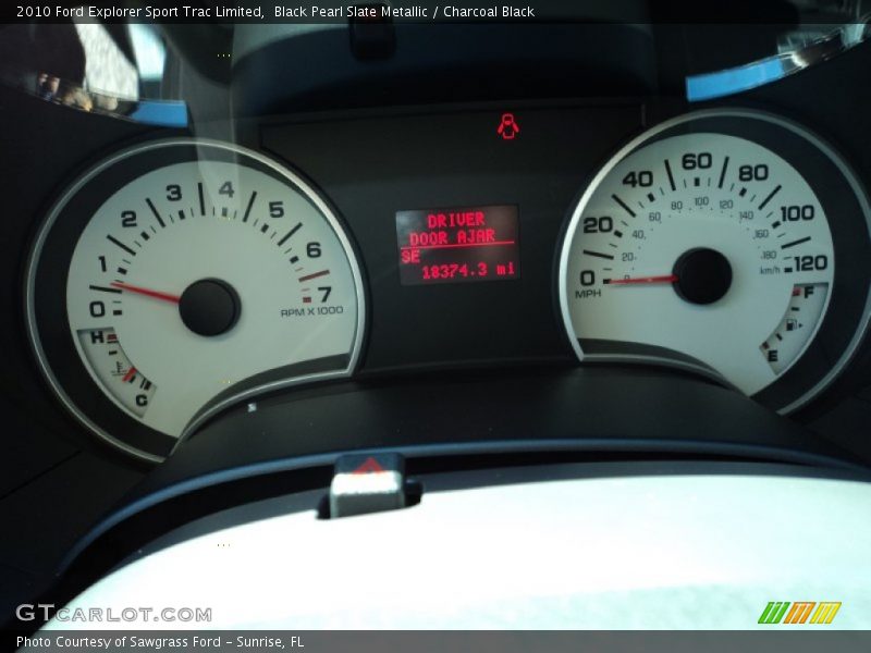 Black Pearl Slate Metallic / Charcoal Black 2010 Ford Explorer Sport Trac Limited