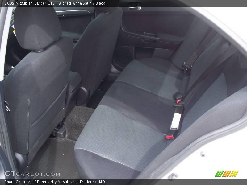 Wicked White Satin / Black 2009 Mitsubishi Lancer GTS