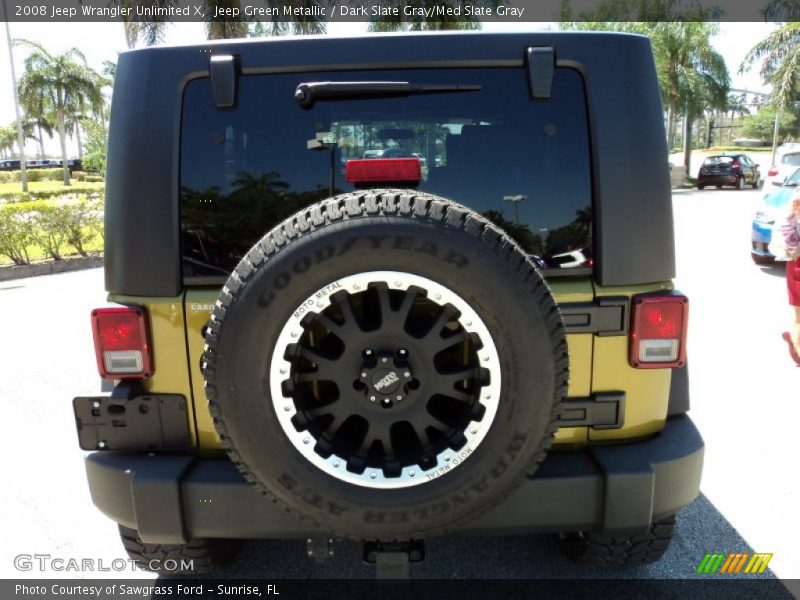 Jeep Green Metallic / Dark Slate Gray/Med Slate Gray 2008 Jeep Wrangler Unlimited X