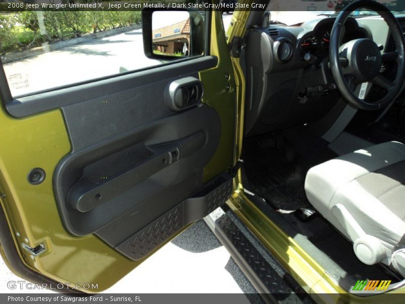 Jeep Green Metallic / Dark Slate Gray/Med Slate Gray 2008 Jeep Wrangler Unlimited X
