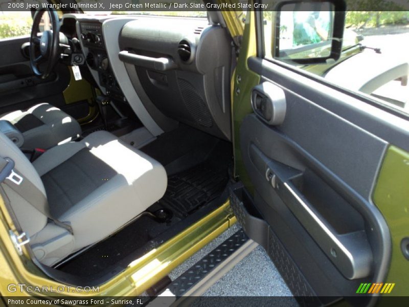 Jeep Green Metallic / Dark Slate Gray/Med Slate Gray 2008 Jeep Wrangler Unlimited X