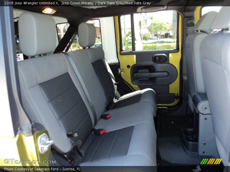 Jeep Green Metallic / Dark Slate Gray/Med Slate Gray 2008 Jeep Wrangler Unlimited X