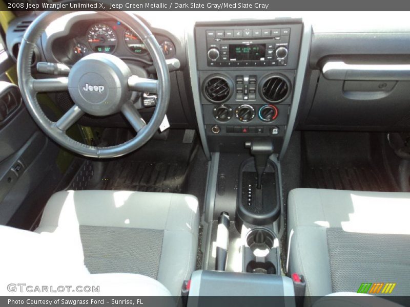Jeep Green Metallic / Dark Slate Gray/Med Slate Gray 2008 Jeep Wrangler Unlimited X