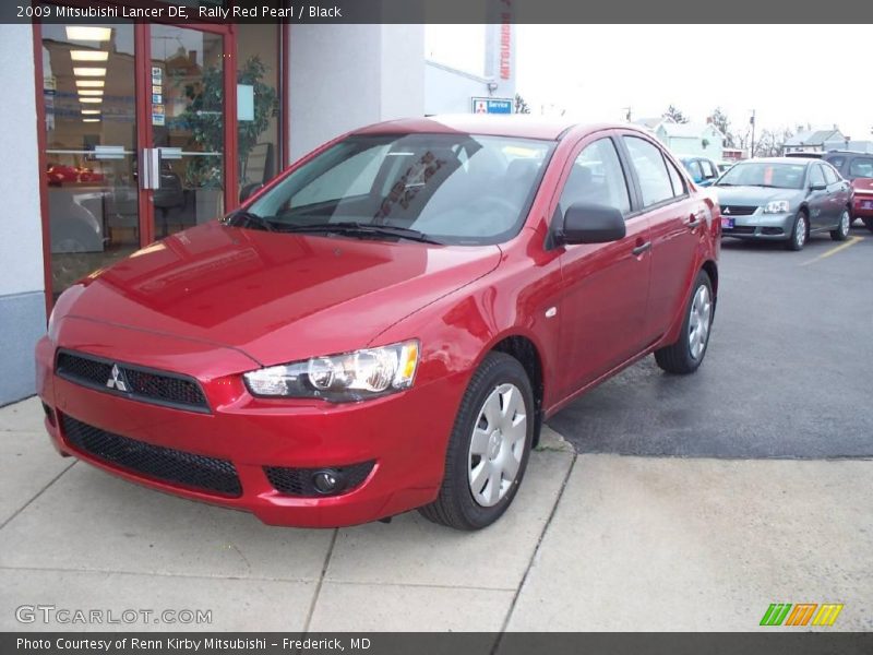 Rally Red Pearl / Black 2009 Mitsubishi Lancer DE