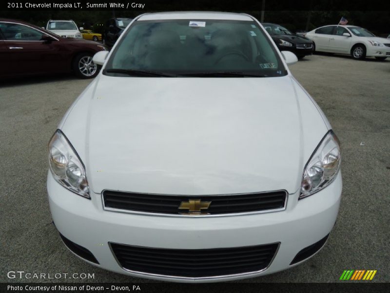 Summit White / Gray 2011 Chevrolet Impala LT