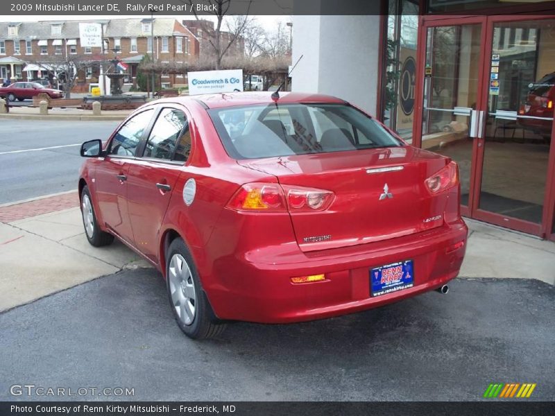 Rally Red Pearl / Black 2009 Mitsubishi Lancer DE