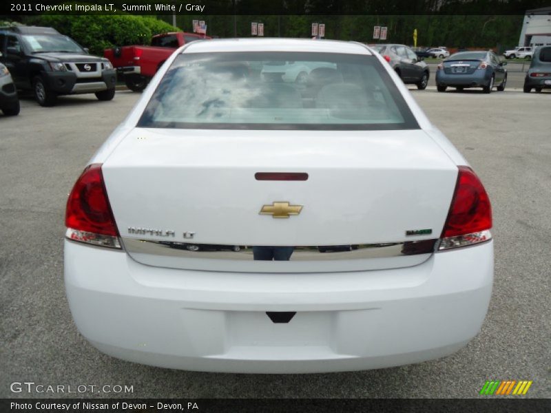 Summit White / Gray 2011 Chevrolet Impala LT