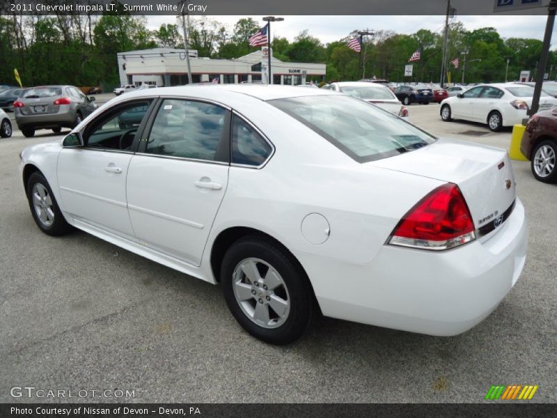 Summit White / Gray 2011 Chevrolet Impala LT