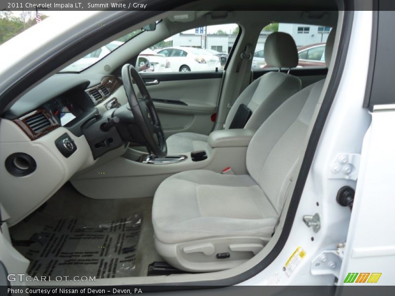 Summit White / Gray 2011 Chevrolet Impala LT