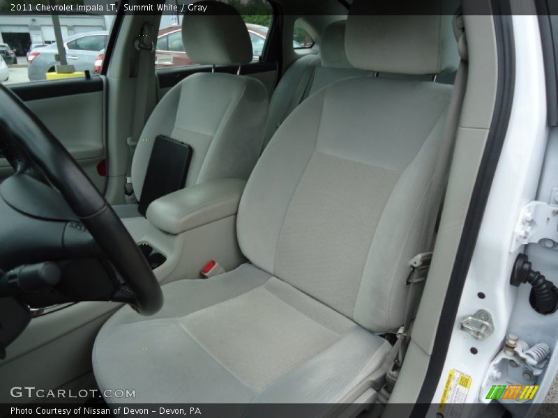 Summit White / Gray 2011 Chevrolet Impala LT