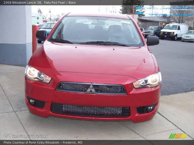 Rally Red Pearl / Black 2009 Mitsubishi Lancer DE
