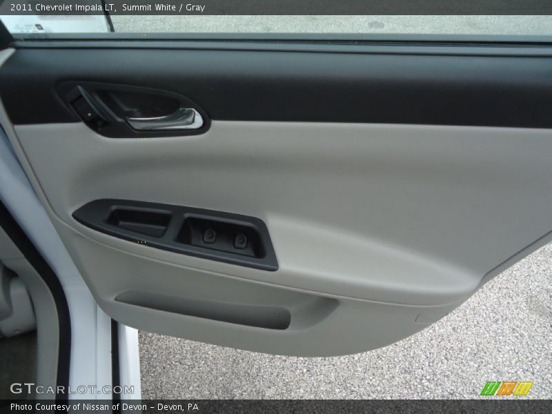 Summit White / Gray 2011 Chevrolet Impala LT