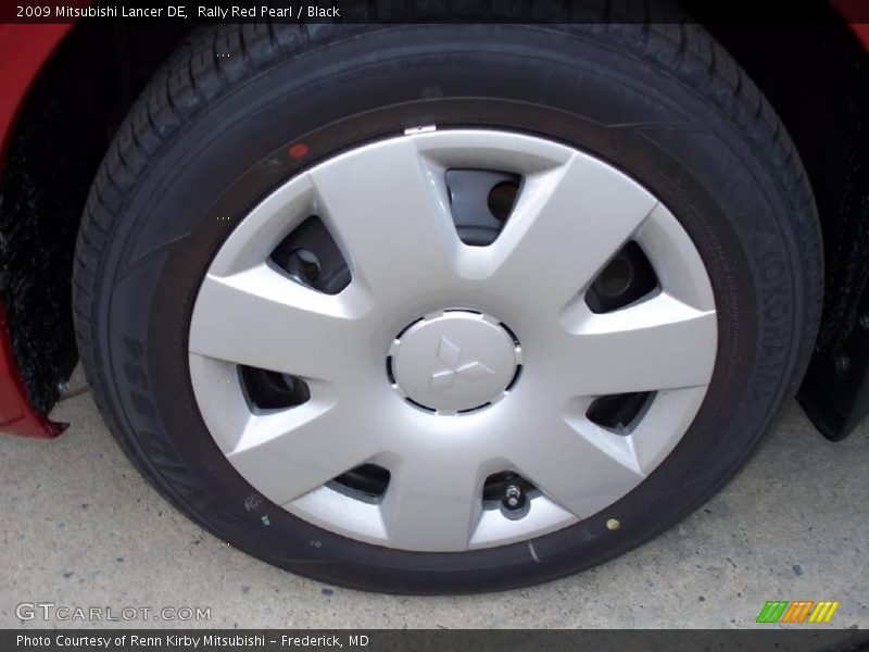 Rally Red Pearl / Black 2009 Mitsubishi Lancer DE