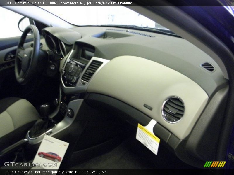 Blue Topaz Metallic / Jet Black/Medium Titanium 2012 Chevrolet Cruze LS