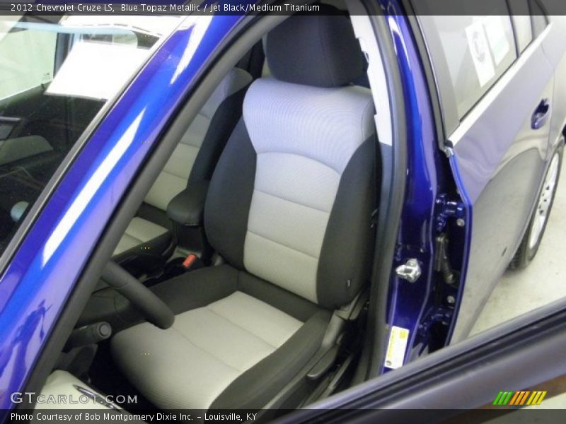 Blue Topaz Metallic / Jet Black/Medium Titanium 2012 Chevrolet Cruze LS