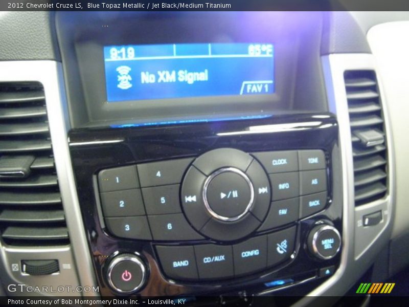 Blue Topaz Metallic / Jet Black/Medium Titanium 2012 Chevrolet Cruze LS