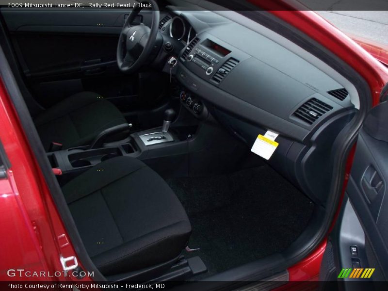 Rally Red Pearl / Black 2009 Mitsubishi Lancer DE
