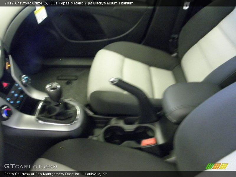 Blue Topaz Metallic / Jet Black/Medium Titanium 2012 Chevrolet Cruze LS