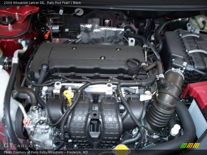 Rally Red Pearl / Black 2009 Mitsubishi Lancer DE