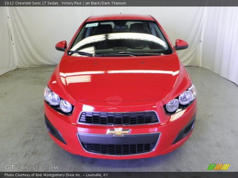 Victory Red / Jet Black/Dark Titanium 2012 Chevrolet Sonic LT Sedan