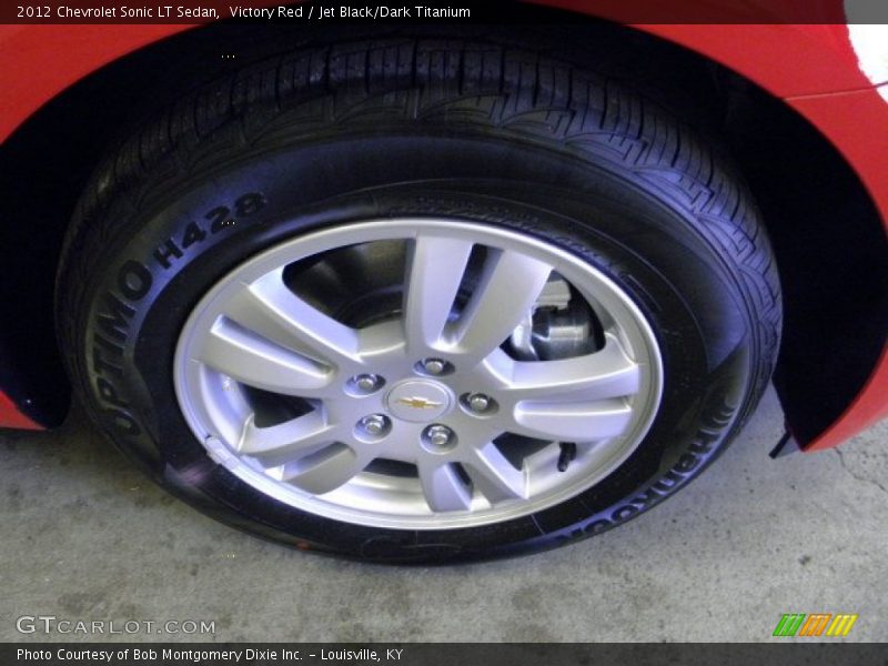 Victory Red / Jet Black/Dark Titanium 2012 Chevrolet Sonic LT Sedan