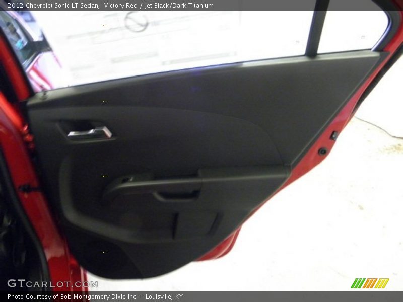 Victory Red / Jet Black/Dark Titanium 2012 Chevrolet Sonic LT Sedan