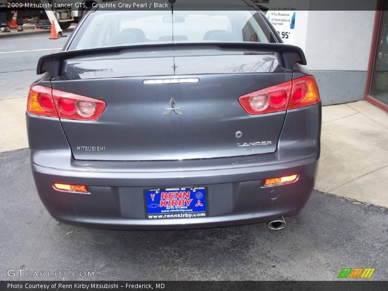 Graphite Gray Pearl / Black 2009 Mitsubishi Lancer GTS