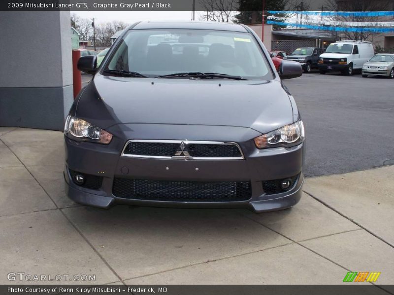 Graphite Gray Pearl / Black 2009 Mitsubishi Lancer GTS