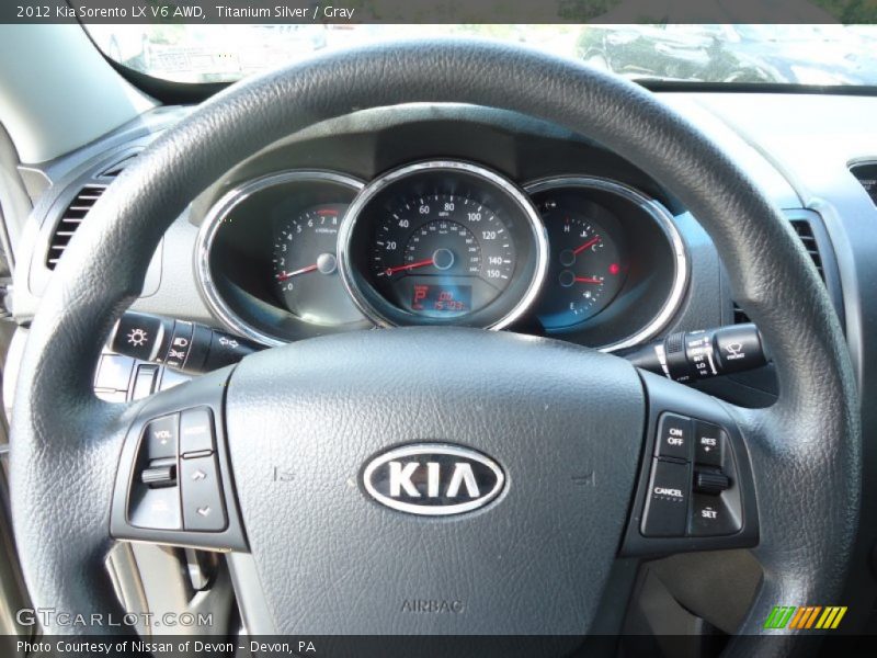 Titanium Silver / Gray 2012 Kia Sorento LX V6 AWD