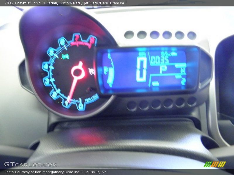 Victory Red / Jet Black/Dark Titanium 2012 Chevrolet Sonic LT Sedan