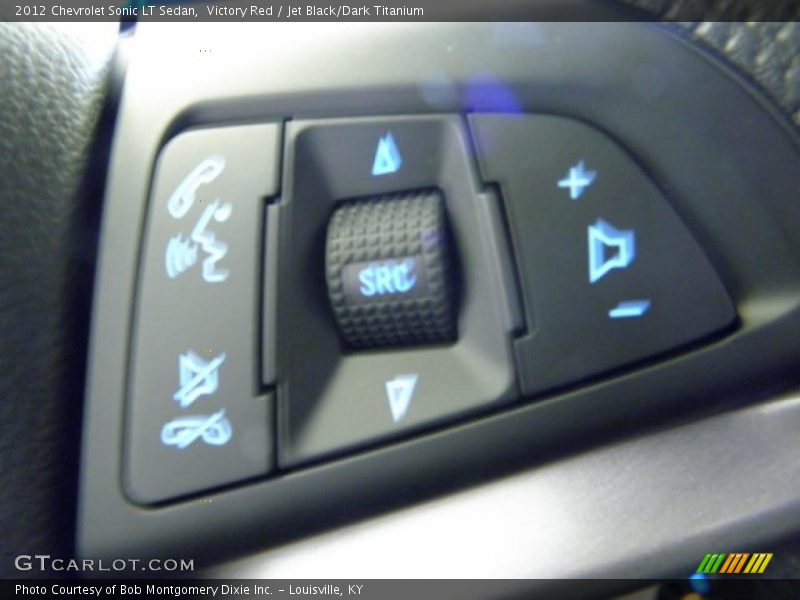 Victory Red / Jet Black/Dark Titanium 2012 Chevrolet Sonic LT Sedan