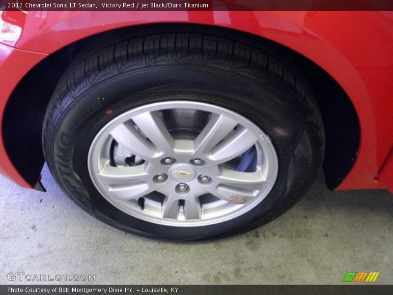 Victory Red / Jet Black/Dark Titanium 2012 Chevrolet Sonic LT Sedan