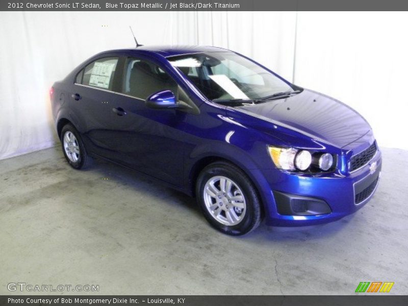 Blue Topaz Metallic / Jet Black/Dark Titanium 2012 Chevrolet Sonic LT Sedan